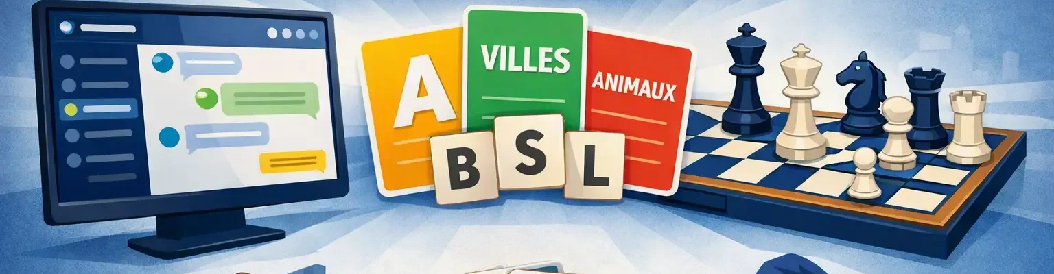 Nouveautés 2026: jeux, webchat.