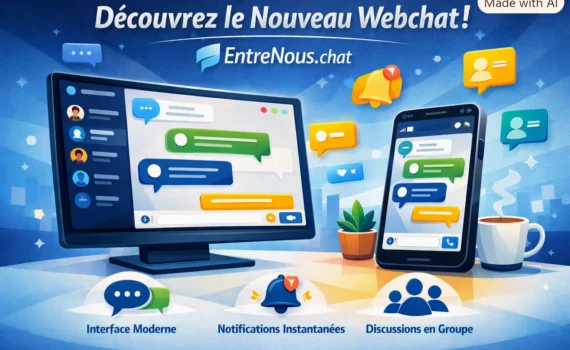 Nouveau webchat application de tchat sur entrenous.chat , serveur de discussion des IEG Françaises .