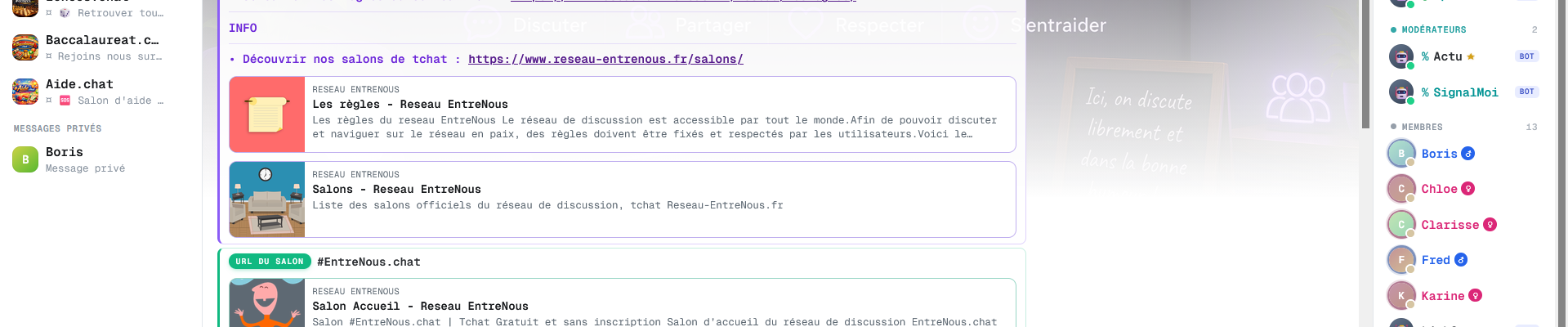 Nouveau webchat