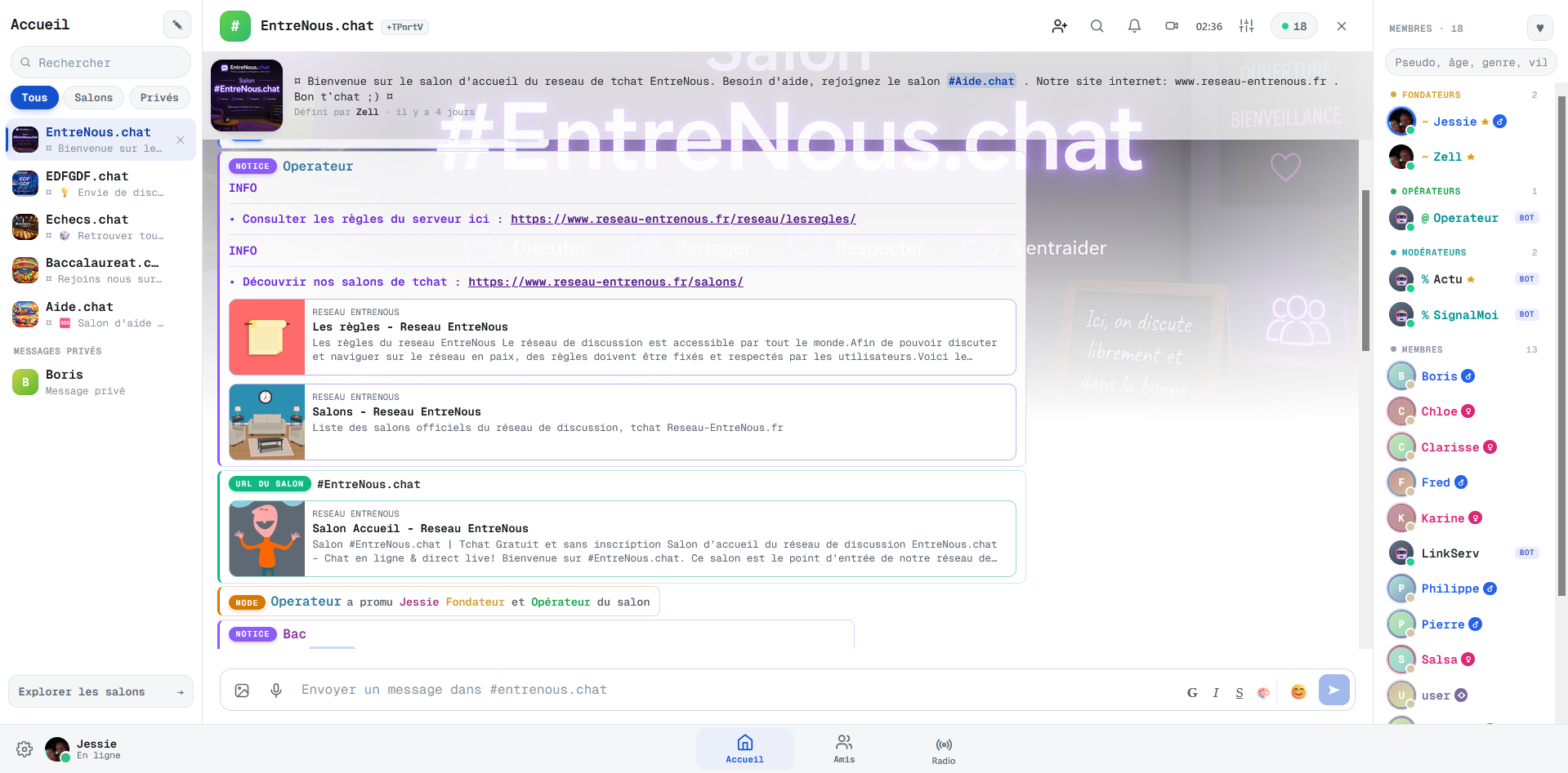 Nouveau webchat